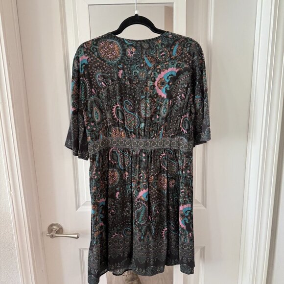 BA&SH Lady Dress Size 3 Color Black Grey Green - Picture 5 of 5